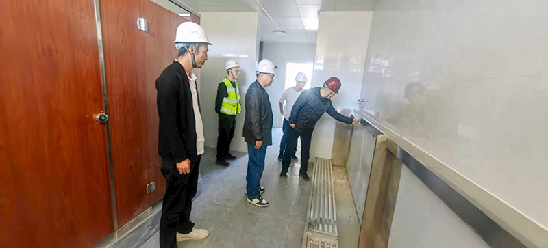 体育竞猜官网·(中国)官方网站 第六十七高级中学项目部国庆、中秋安全生产检查简报